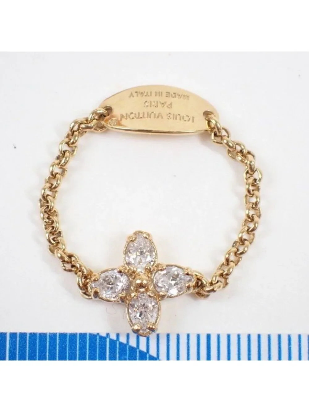 Louis Vuitton Ring Set LV Gold Metal - Picture 5 of 9